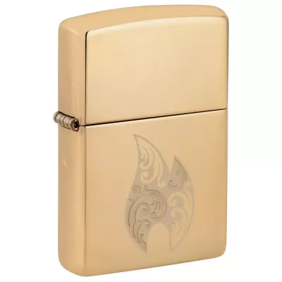 Запальничка бензинова Zippo Filigree Flame Design 5.65x3.81 см Золотистий (46967)
