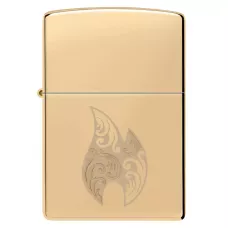 Запальничка бензинова Zippo Filigree Flame Design 5.65x3.81 см Золотистий (46967)