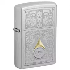 Запальничка бензинова Zippo Vintage Filigree Design 5.65x3.81 см Сріблястий (47009)