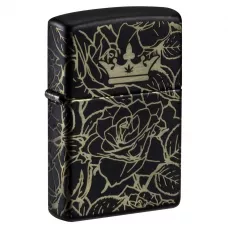Запальничка бензинова Zippo Queen of Bud Dark Roses Design 5.65x3.81 см Різнокольоровий (47107)