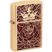 Запальничка бензинова Zippo Queen Of Bud Passionate Rose and Crown Design 5.65x3.81 см Різнокольоровий (47108)