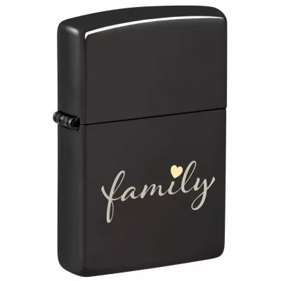 Запальничка бензинова Zippo Family Design 5.65x3.81 см Темно-сірий (47115)