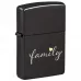 Запальничка бензинова Zippo Family Design 5.65x3.81 см Темно-сірий (47115)