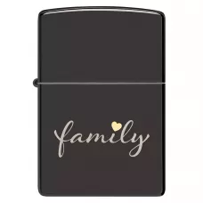 Запальничка бензинова Zippo Family Design 5.65x3.81 см Темно-сірий (47115)