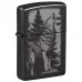 Запальничка бензинова Zippo Howling Wolf Design 5.65x3.81 см Сіро-чорний (47117)
