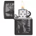Запальничка бензинова Zippo Howling Wolf Design 5.65x3.81 см Сіро-чорний (47117)
