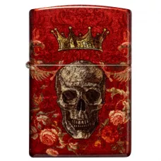Запальничка бензинова Zippo Skull Heraldry Design 5.65x3.81 см Червоний (47132)