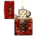 Запальничка бензинова Zippo Skull Heraldry Design 5.65x3.81 см Червоний (47132)