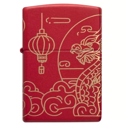 Запальничка бензинова ZIPPO Asian Dragon Design Червоний (47146)