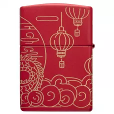 Запальничка бензинова ZIPPO Asian Dragon Design Червоний (47146)