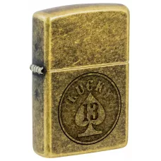 Запальничка бензинова ZIPPO Lucky 13 Design Латунний (47148)