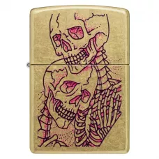 Запальничка бензинова Zippo Bony Embrace Design 5.65х3.81 см Золотистий (47149)