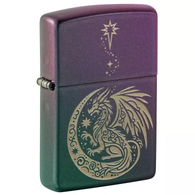 Запальничка бензинова Zippo Fantasy Dragon Design 5.65х3.81 см Фіолетовий омбре (47151)