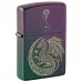 Запальничка бензинова Zippo Fantasy Dragon Design 5.65х3.81 см Фіолетовий омбре (47151)