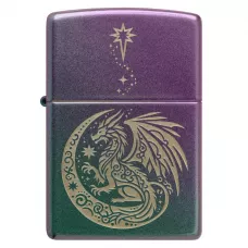 Запальничка бензинова Zippo Fantasy Dragon Design 5.65х3.81 см Фіолетовий омбре (47151)