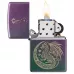 Запальничка бензинова Zippo Fantasy Dragon Design 5.65х3.81 см Фіолетовий омбре (47151)