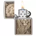Запальничка бензинова Zippo Lion Emblem 5.65х3.81 см Золотисто-сріблястий (47171)
