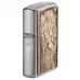 Запальничка бензинова Zippo Lion Emblem 5.65х3.81 см Золотисто-сріблястий (47171)