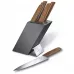67186.6 SWISS MODERN WOOD Набір кухонний Cutlery Block 6 ножів дерев з підставкою ()