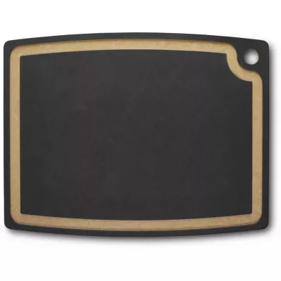 Дошка для нарізання з жолобком Victorinox Epicurean Gourmet Велика L композит Чорний 495x381x9мм (7.4130.3)