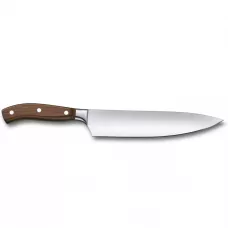 Кухонний шеф-ніж кований 22 см Victorinox Grand Maître Wood модифікований клен подарункова упаковка Коричневий (7.7400.22G)