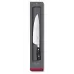 Кухонний шеф-ніж кований 22 см Victorinox Grand Maître Carving гладке пряме лезо подарункова упаковка Чорний (7.7403.22G)