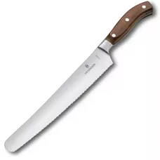 Ніж кухонний для хліба та випічки 26 см Victorinox Grand Maître Wood серейторне лезо дерев’яне руків’я подарункова коробка (7.7430.26G)