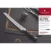 Ніж кований кухонний для хліба та випічки 26 см Victorinox Grand Maître Wood серейторне лезо Чорний подарункова коробка (7.7433.26G)