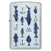 Запальничка бензинова ZIPPO Street Chrome Fishing Lures Design Сріблястий, синій (46719)