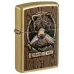 Запальничка бензинова ZIPPO Rietveld® Fishing is Life Design Street Brass Коричневий (47111)