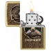 Запальничка бензинова ZIPPO Rietveld® Fishing is Life Design Street Brass Коричневий (47111)