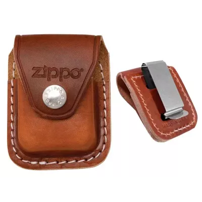 Чохол з кліпсою LPCB для бензинової запальничкі ZIPPO шкіра Коричневий (67010)