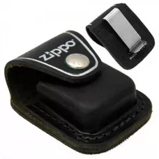 Чохол з кліпсою LPCBK для запальнички ZIPPO шкіра Чорний (67012)