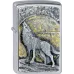 Запальничка бензиноваZIPPO Wolf at Moonlight 3D emblem хром (2003038)