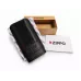 Чохол для 3 сигар ZIPPO Black Leather Carbon натуральна шкіра, дерево Чорний карбон (2007999)