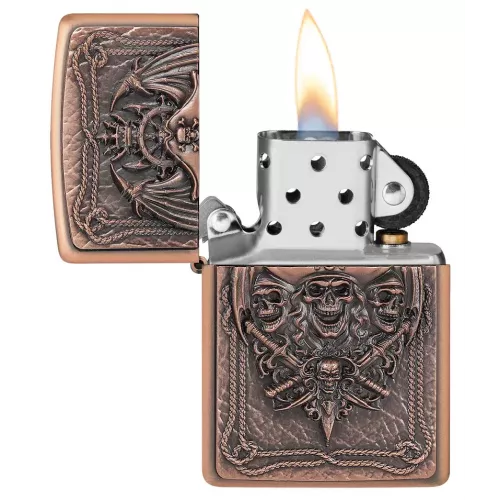 Коллекційна лімітована запальничка ZIPPO Pirate Lighter Limited Edition (Collectible) 0/2000 тис. шт. Мідний (2008208)