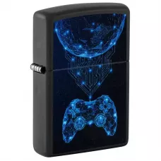 Запальничка бензинова ZIPPO Gaming Ігрова приставка Чорний синій (48912)