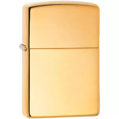Запальничка армована Zippo Armor High Polish Brass зеркальне золото (169)
