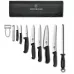 Набір кухонний 10 предметів у м'якому органайзері Victorinox CHEF'S SETS Chef's Knife Roll Starter Set Чорний (5.4964.1)