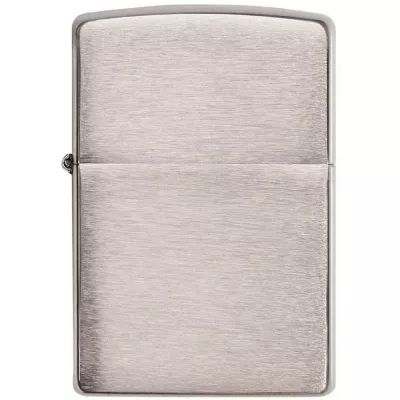 Запальничка армована бензинова Zippo Armor® brushed chrome, матовий хром (162)