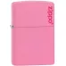 Запальничка Zippo PINK MATTE with zippo logo (238ZL)
