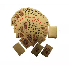 Карти гральні пластикові Duke Gold Foil в скриньці 54 листа 87х62 мм (DN32376)