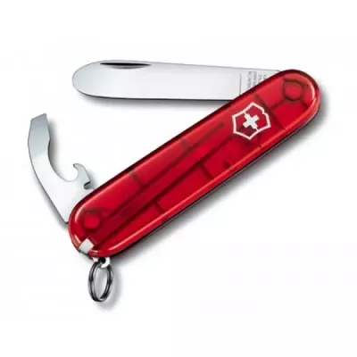 Складаний дитячий ніж Victorinox My First 84 мм напівпрозорий Червоний (0.2363.Т)