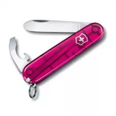 Складаний дитячий ніж Victorinox My First 84 мм напівпрозорий Рожевий (0.2363.Т5)