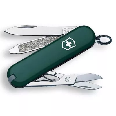 Ніж Victorinox Classic Sd 58 мм 7 функцій Зелений (0.6223.4)