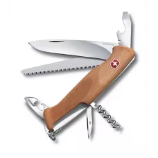 Швейцарський ніж Victorinox RangerWood 55 130 мм 10 функцій Світлий горіх (0.9561.63)