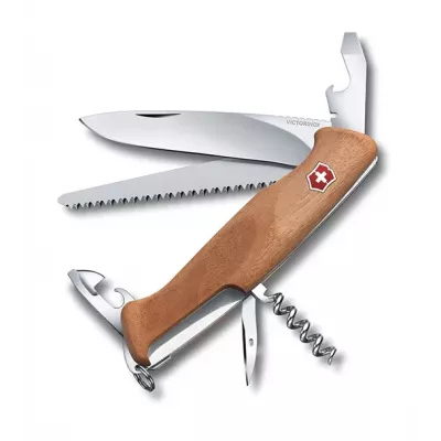 Швейцарський ніж Victorinox RangerWood 55 130 мм 10 функцій Світлий горіх (0.9561.63)