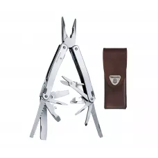 Мультитул Victorinox SwissTool Spirit у шкіряному чохлі 27 функцій (3.0227.L)