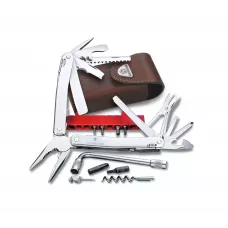 Мультитул Victorinox Swisstool Spirit Plus у шкіряному чохлі 38 функцій (3.0238.L)