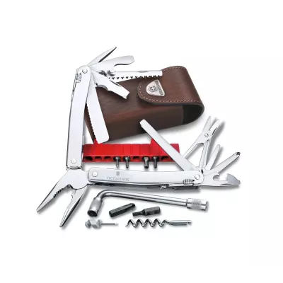 Мультитул Victorinox Swisstool Spirit Plus у шкіряному чохлі 38 функцій (3.0238.L)